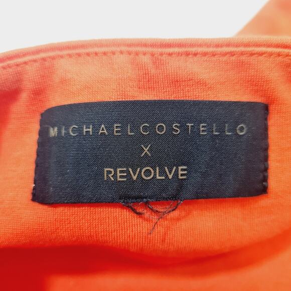 Michael Costello x REVOLVE Amira Crop Top in Orange - Picture 6 of 8